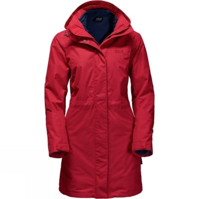 Abrigos Jack Wolfskin Ottawa 3-in-1 Mujer Rojas - Chile KVH197304